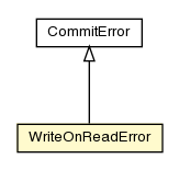 Package class diagram package WriteOnReadError